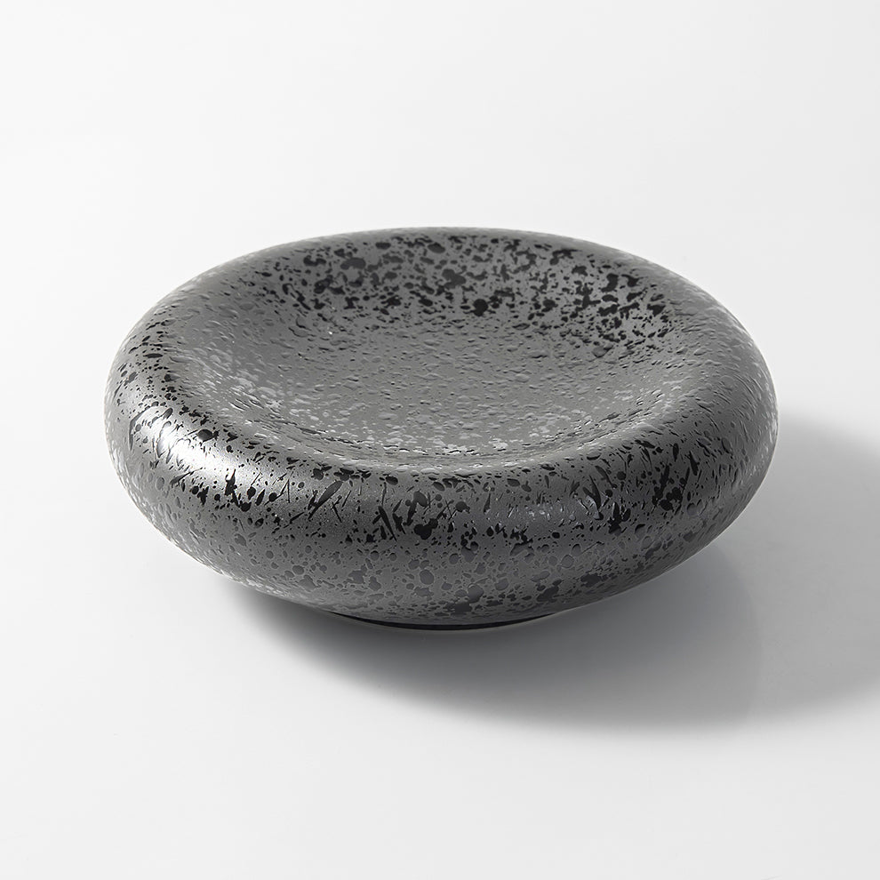 BLACK EARTH ROUND PLATE